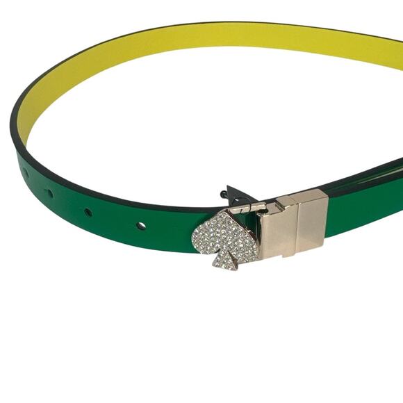 Kate Spade New York pavé spade reversible leather belt SMALL main image 9